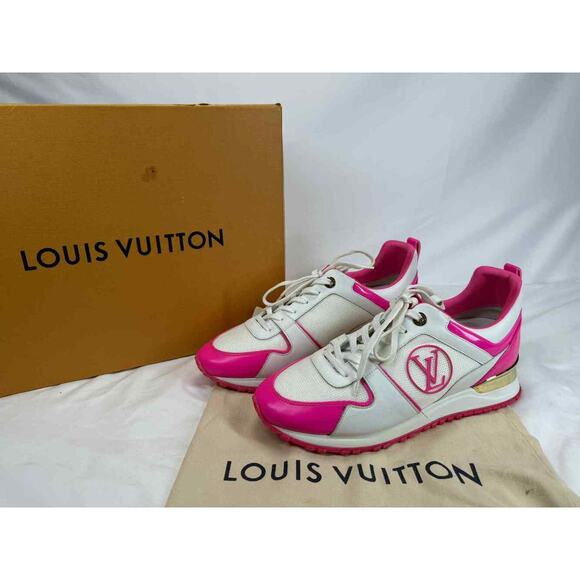 Louis Vuitton Run Away Sneaker Pink And White US Size 10 SPB-TS 356380 - Picture 1 of 13